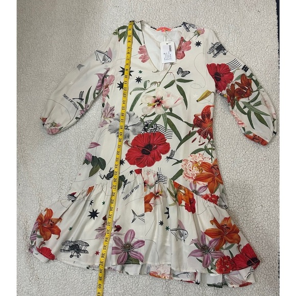 NWT VILAGALLO Floral Print Dress - Picture 10 of 12